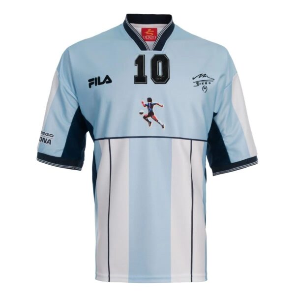 MAILLOT RETRO ARGENTINE HOMMAGE A DIEGO MARADONA 2001