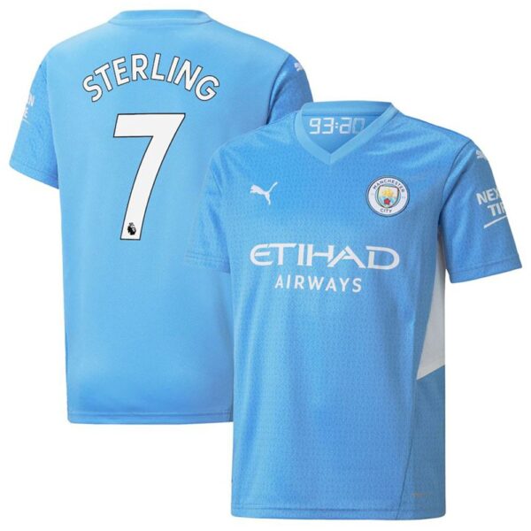 MAILLOT MANCHESTER CITY DOMICILE STERLING 2021-2022