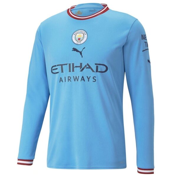 MAILLOT MANCHESTER CITY DOMICILE DE BRUYNE MANCHES LONGUES 2022-2023