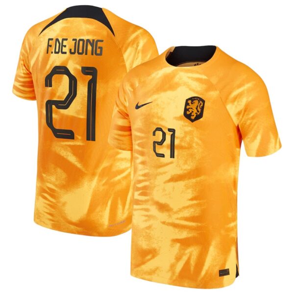 MAILLOT PAYS-BAS DOMICILE FRENKIE DE JONG 2022-2023