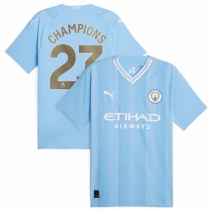 MAILLOT MANCHESTER CITY DOMICILE CHAMPIONS 2023