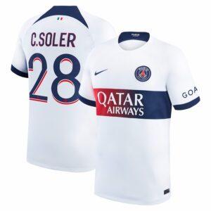 MAILLOT PSG EXTERIEUR CARLOS SOLER 2023-2024