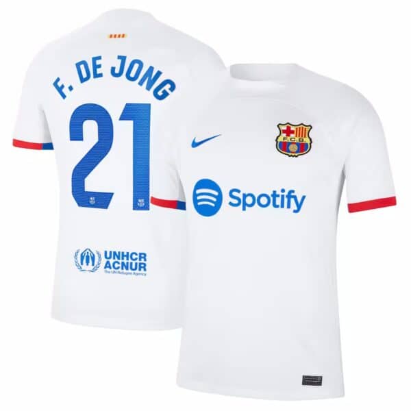 MAILLOT FC BARCELONE EXTERIEUR FRENKIE DE JONG 2023-2024