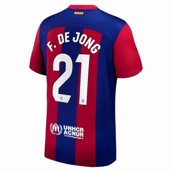 MAILLOT FC BARCELONE DOMICILE FRENKIE DE JONG 2023-2024