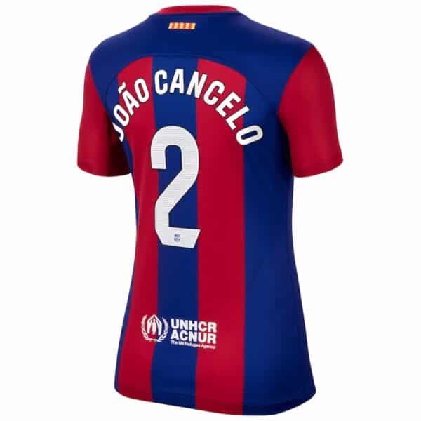 MAILLOT FC BARCELONE DOMICILE FEMME JOAO CANCELO 2023-2024