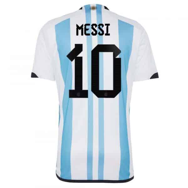 MAILLOT ARGENTINE DOMICILE MESSI 3 ETOILES 2022-2023