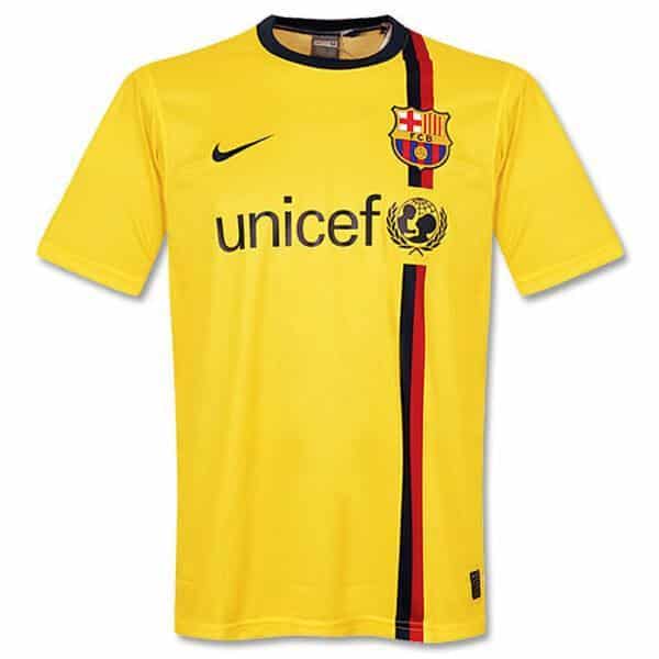 MAILLOT RETRO FC BARCELONE EXTERIEUR 2008-2009