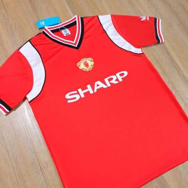 MAILLOT RETRO MANCHESTER UNITED DOMICILE 1984-1986