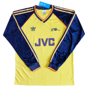 MAILLOT RETRO ARSENAL EXTERIEUR MANCHES LONGUES 1988-1990