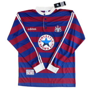 MAILLOT RETRO NEWCASTLE EXTERIEUR MANCHES LONGUES 1995-1996