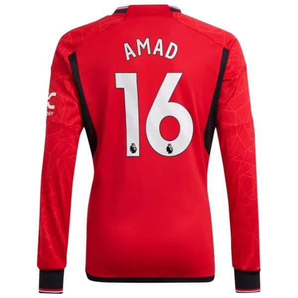 MAILLOT MANCHESTER UNITED DOMICILE AMAD MANCHES LONGUES 2023-2024