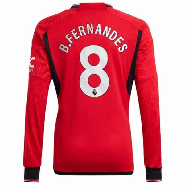 MAILLOT MANCHESTER UNITED DOMICILE BRUNO FERNANDES MANCHES LONGUES 2023-2024