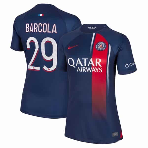 MAILLOT PSG DOMICILE FEMME BARCOLA 2023-2024