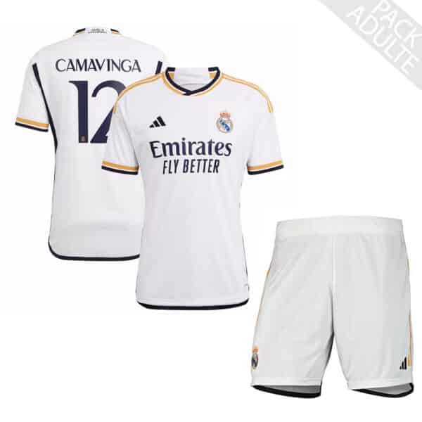 PACK REAL MADRID DOMICILE CAMAVINGA 2023-2024