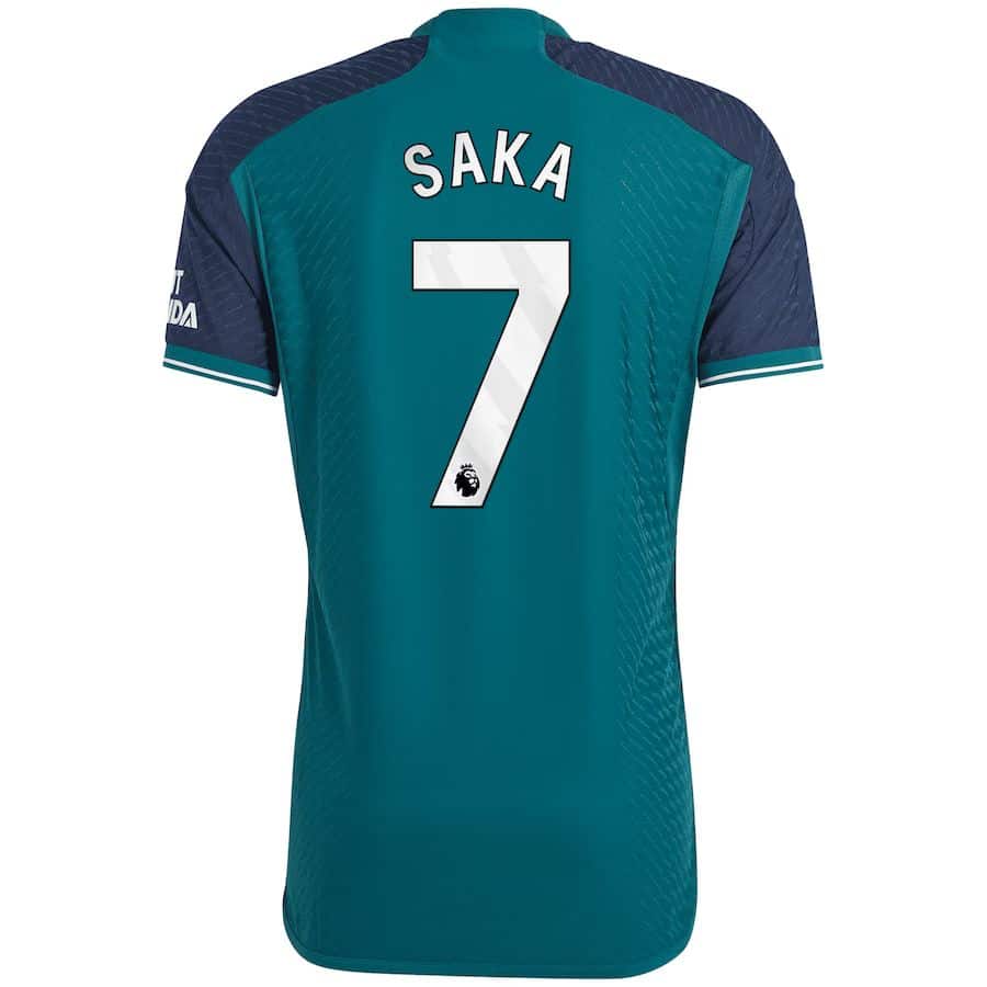 MAILLOT ARSENAL THIRD SAKA VERSION AUTHENTIC 2023-2024