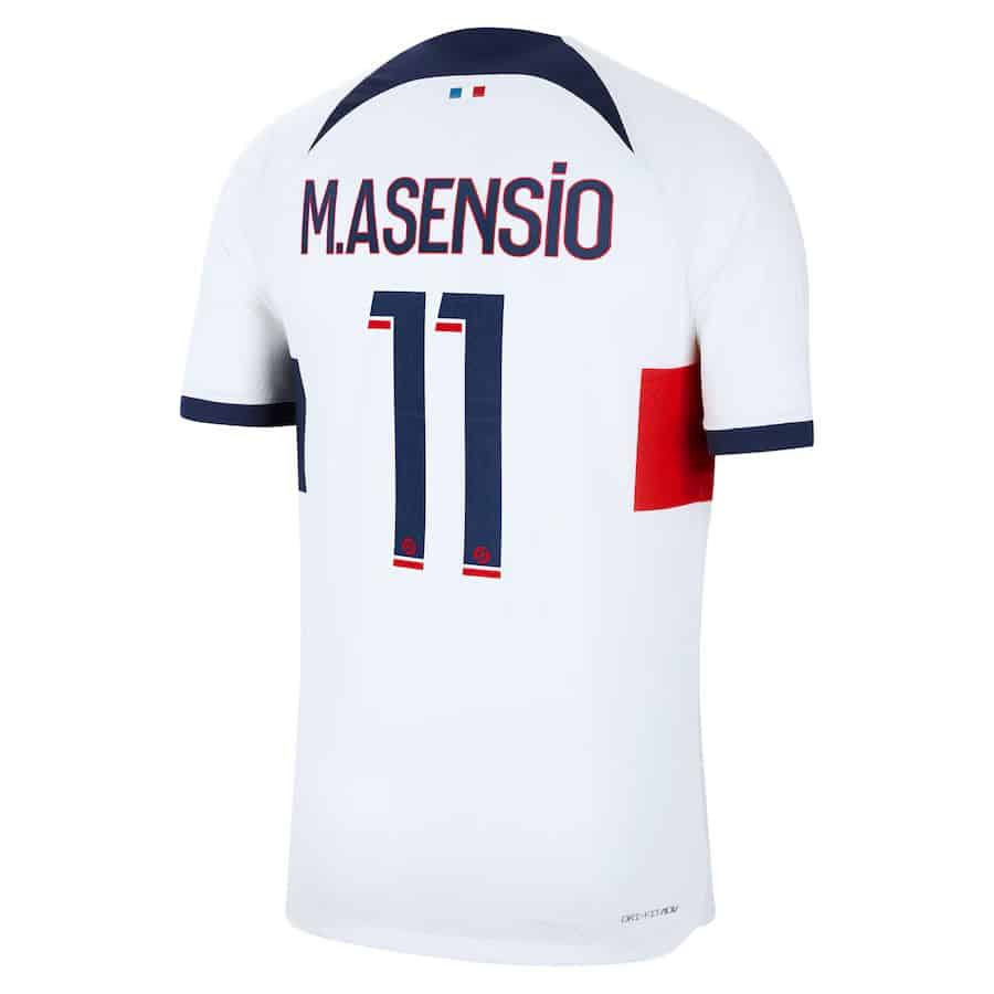 MAILLOT PSG EXTERIEUR MARCO ASENSIO VERSION VAPOR MATCH 2023-2024