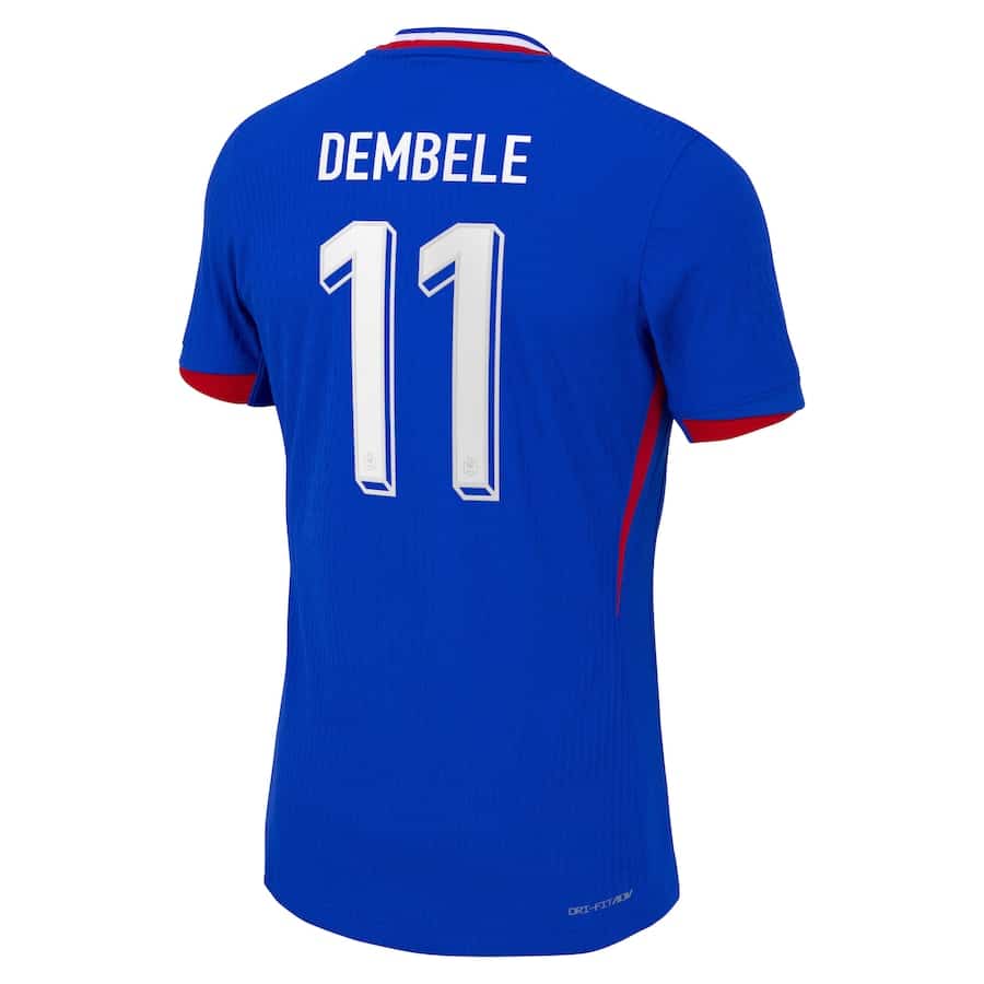 MAILLOT FRANCE DOMICILE DEMBELE DRI-FIT ADV VAPOR MATCH SAISON 2024-2025