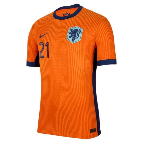 MAILLOT PAYS-BAS DOMICILE FRENKIE DE JONG DRI-FIT ADV VAPOR MATCH SAISON 2024-2025