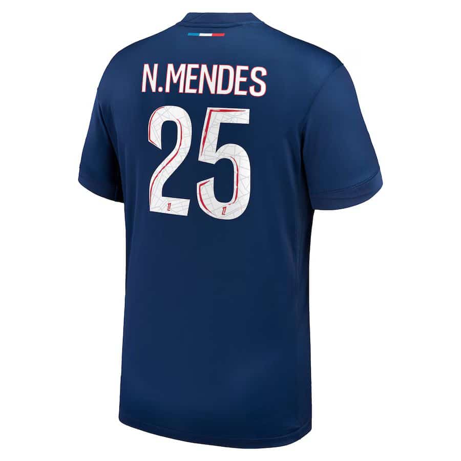 MAILLOT PSG DOMICILE NUNO MENDES SAISON 2024-2025