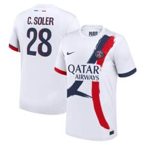 MAILLOT PSG EXTERIEUR CARLOS SOLER SAISON 2024-2025