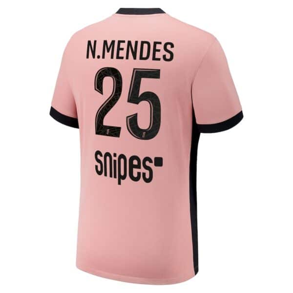 MAILLOT PSG THIRD NUNO MENDES SAISON 2024-2025